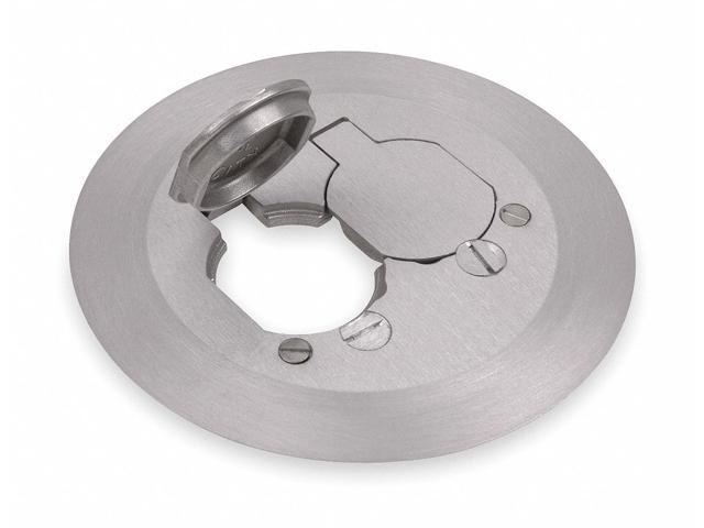 STEEL CITY P 60 CACP-AL Box Cover, Floor Box Type, 1 Gang, Aluminum