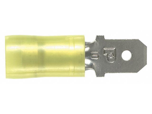 PANDUIT DNF10-250M-L WireDisconnect,Copper,Yellow,Nylon,PK50