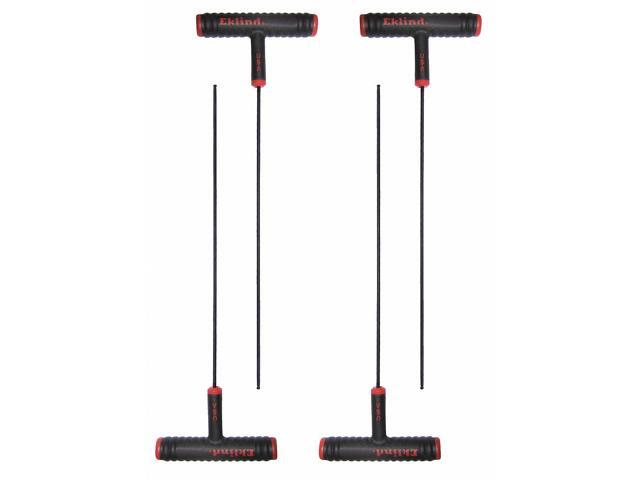 EKLIND 61806 SAE Plain Ball Hex Key, 3/32' Tip Size, 9 in Long, 3 in Short, 4 PK