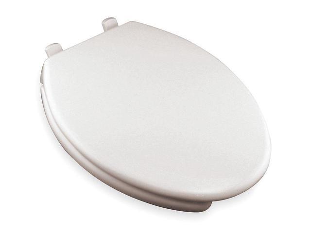 BEMIS 7850TDG-000 Toilet Seat With Cover, Plastic, Elongated, White