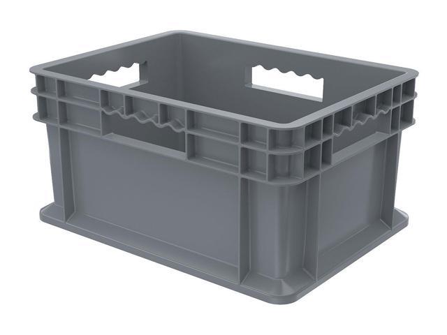 Photos - Inventory Storage & Arrangement AKRO-MILS 37288GREY Straight Wall Container, Gray, Industrial Grade Polyme