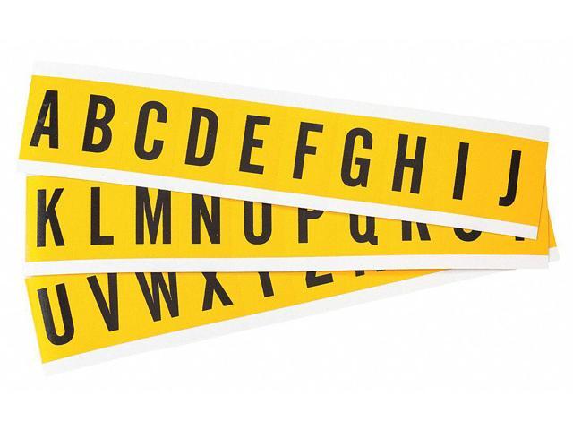 BRADY 1530-LTR KIT LetterLabelSet,Vinyl,1-1/2inH,7/8inW