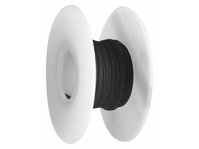 OK INDUSTRIES R26BLK-0100 Spooled Wrapping Wire, 26 AWG, Black, Kynar(R), 100 ft