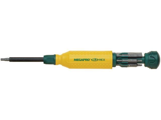 MEGAPRO 151HX-B Hex Bit 8 1/2 in, Drive Size: 1/4 in, Num. of pieces:8