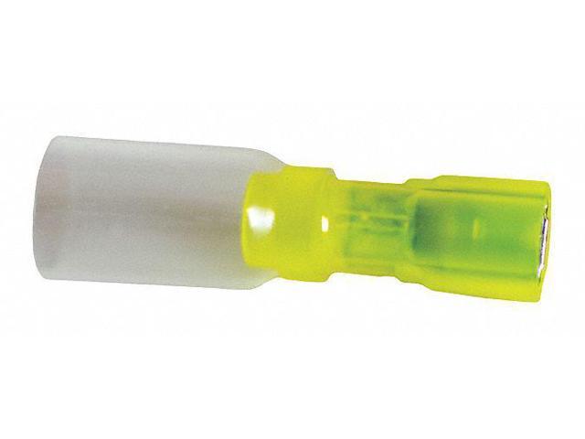 VELVAC 30497 Female Disconnect, Yellow, 12-10AWG, PK10