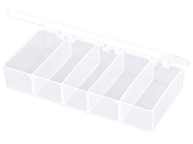 FLAMBEAU T215 Compartment Box with 5 compartments, Plastic, 1 3/8 in H x 3-3/16