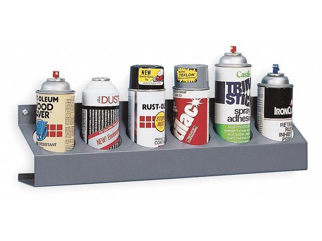 DURHAM MFG 385-95 Can Caddy, 6 Compartments, Gray, Steel, 21-1/2 in W x 3-1/8