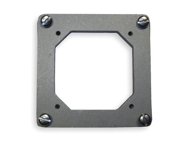 HUBBELL WIRING DEVICE-KELLEMS HBL26402 Adapter Plate, Cast Aluminum, Metallic