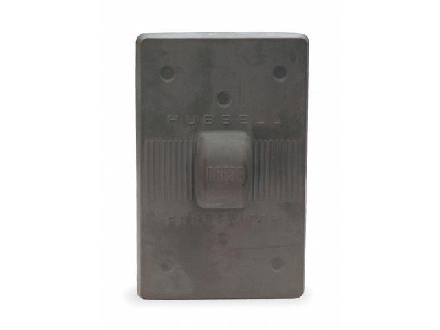 Photos - Chandelier / Lamp Hubbell Wiring Device-Kellems Weatherproof Wall Plate, 1 Gang, Gray HBL175 