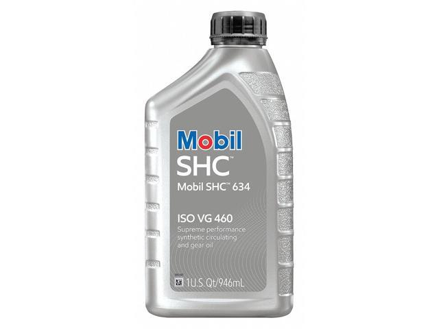MOBIL 123018 Gear Oil, Bottle, 1 qt, SHC 634, 460, Orange