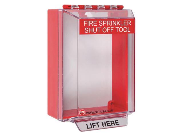 Universal Stopper,6 in. H,Clear/Red SAFETY TECHNOLOGY INTERNATIONAL STI-14200NR-Z002