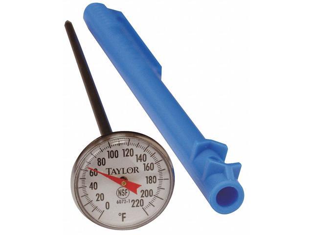 TAYLOR 6072N 6' Analog Mechanical Food Service Thermometer with 0 to 220 (F)