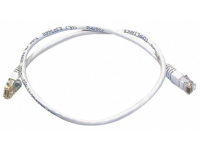 Monoprice Cat6 Ethernet Patch Cable - Network Internet Cord - RJ45, Stranded, 550Mhz, UTP, Pure Bare Copper Wire, 24AWG, 2ft, White