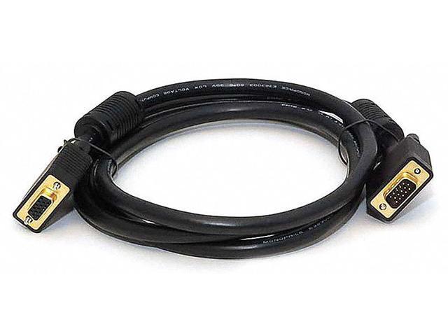 Monoprice 6ft VGA/SVGA Male-Female Extension Cable w/ Ferrite Cores