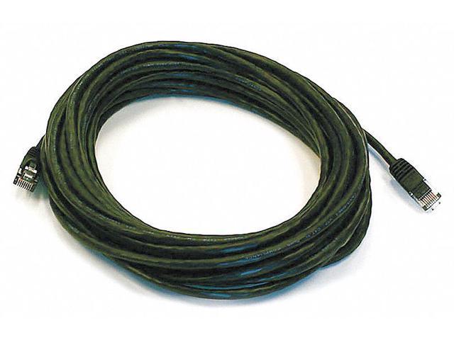 Monoprice Cat5e Ethernet Patch Cable - 30 Feet - Black Network Internet Cord - RJ45, Stranded, 350Mhz, UTP, Pure Bare Copper Wire, 24AWG