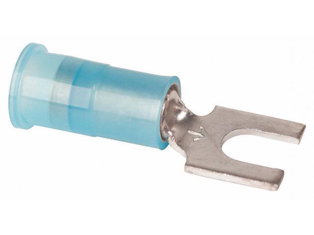 3M MNG14-6FBX Fork Terminal, #6 Stud Size, 14 AWG, 600 V, Nylon Insulated,