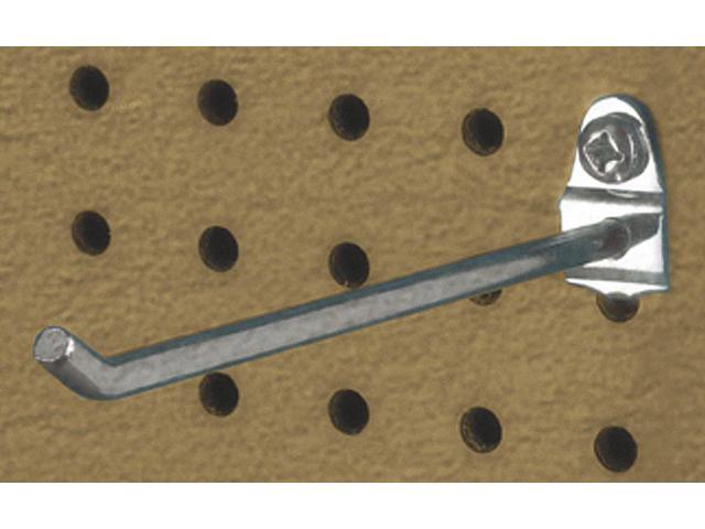 Triton Steel Single Rod Pegboard Hook Bright Zinc Steel 71613