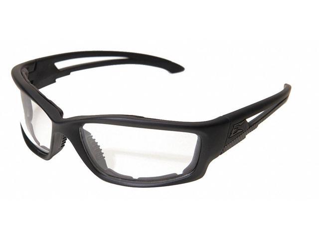 EDGE EYEWEAR GSBR611 Safety Glasses, Wraparound Clear Polycarbonate Lens,