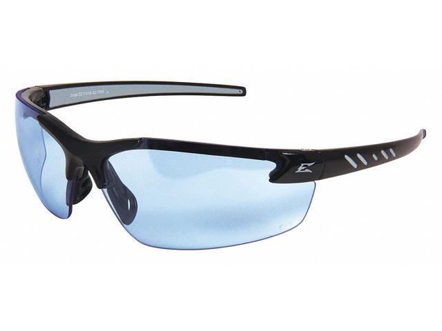 edge eyewear light blue safety glasses, scratchresistant, halfframe