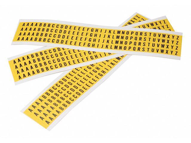 Brady Letter Label,A Thru Z,1-1/2in. H,PK25 3430-LTR KIT