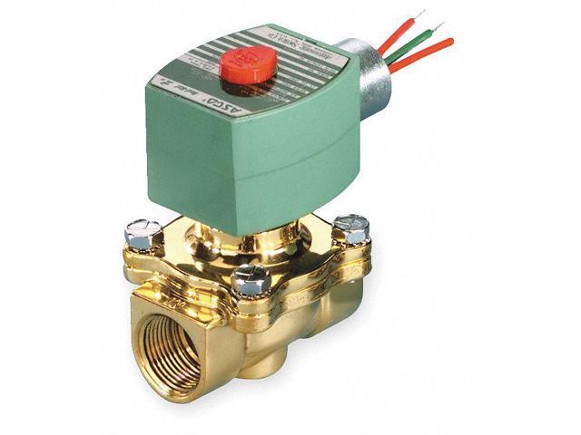 REDHAT 8030G043 Solenoid Valve, 2-Way, 2-Position, Normally Closed, 3/4 in Pipe