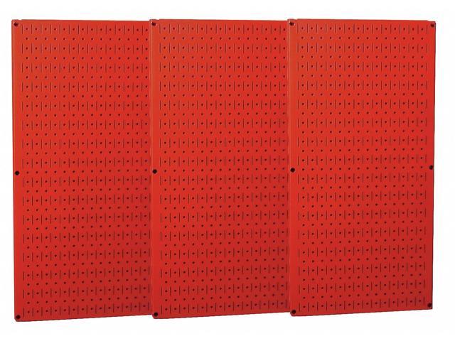 WALL CONTROL 35-P-3248RD Pegboard Panel, Round 1/4 in Holes, 1 in Hole Spacing,
