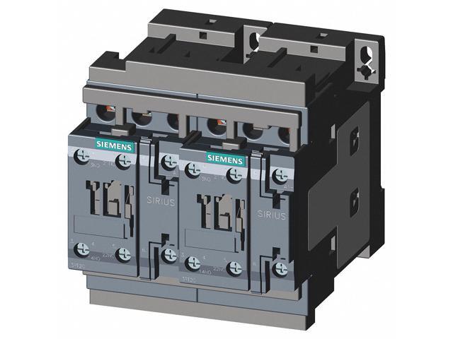 SIEMENS 3RA23248XB301AK6 IEC Magnetic Contactor, 2NC/2NO, 110V-120V AC, 3 P,