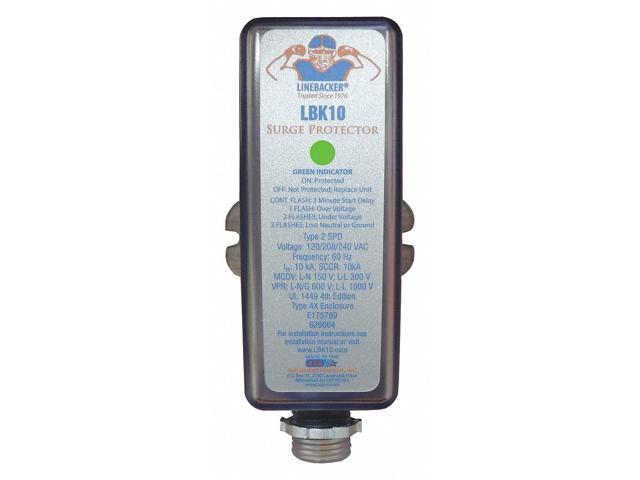 Supco 1 Phase Surge Protection Device, 120/240VAC LBK10