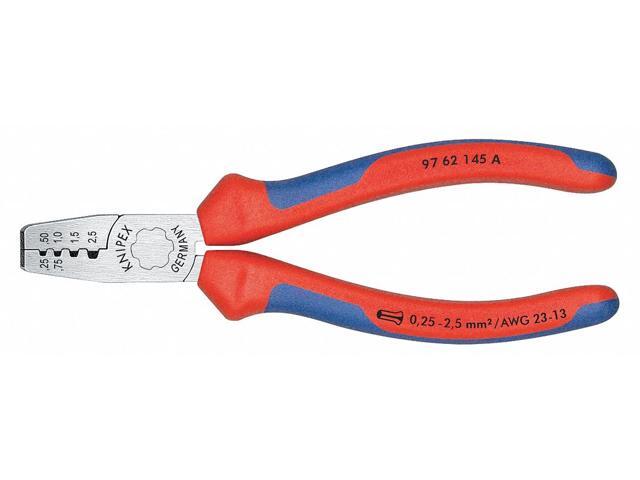 KNIPEX 97 62 145 A 5 3/4 in Crimper 23 to 13 AWG
