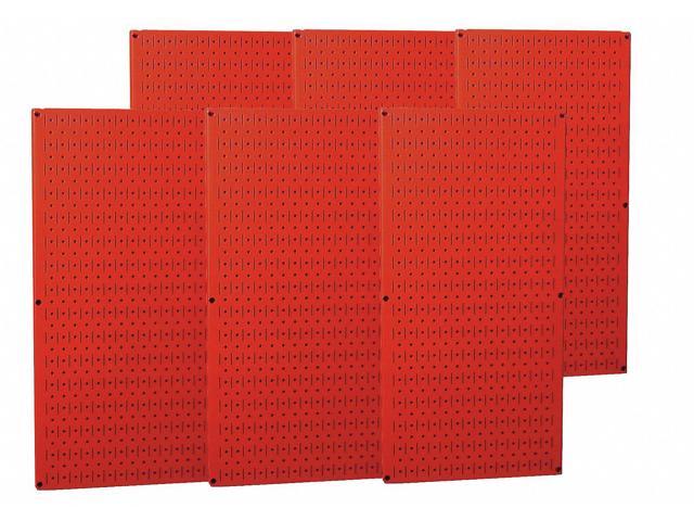 WALL CONTROL 35-P-3296RD Pegboard Panel, Round 1/4 in Holes, 1 in Hole Spacing,
