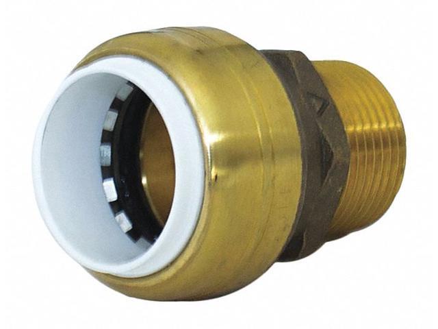 ZORO SELECT UIP134 DZR Brass Male Adapter, 3/4' Tube Size