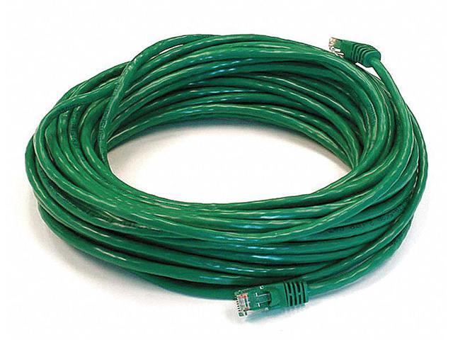 Monoprice Cat6 Ethernet Patch Cable - 50 Feet - Green Network Internet Cord - RJ45, Stranded, 550Mhz, UTP, Pure Bare Copper Wire, 24AWG