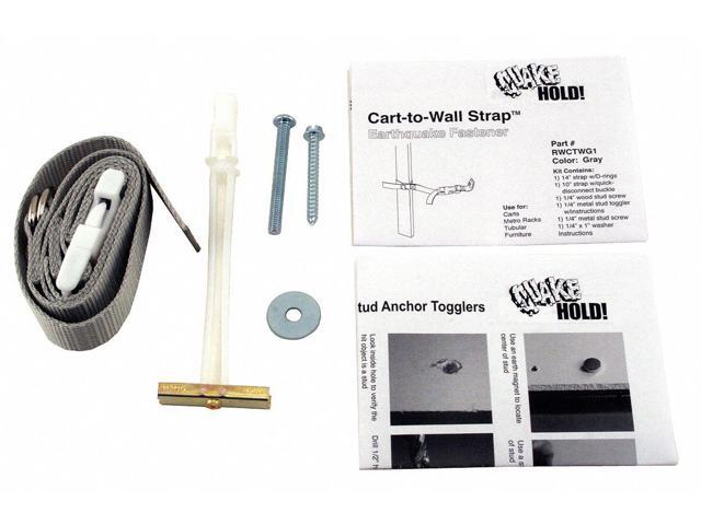 QUAKEHOLD! RW. CTW. G.1 Cart-to-Wall Strap,Gray