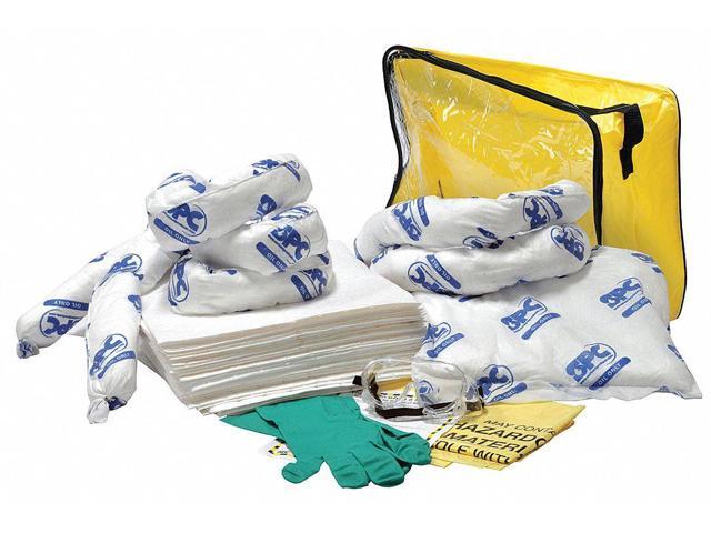 BRADY SPC ABSORBENTS SKO-CFB Spill Kit, Oil-Based Liquids, Clear/Ylw