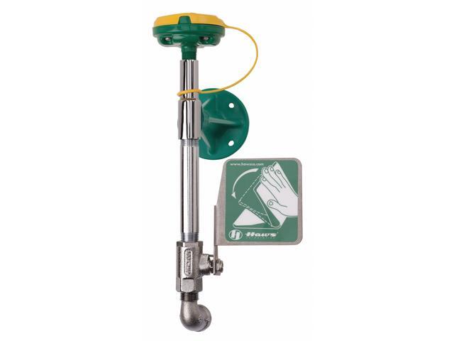 HAWS 7324 Plumbed Eyewash, Wall Mount, Plumbed, 13 in H., 5 in W