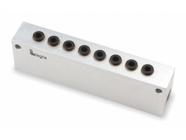 LEGRIS 3315 60 18 Manifold,Metal,Anodized Aluminum,NPT