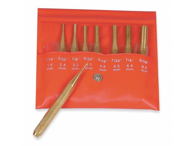 Photos - Other Power Tools Mitutoyo Drive Pin Punch Set, 8 Pieces, Brass 985-120 
