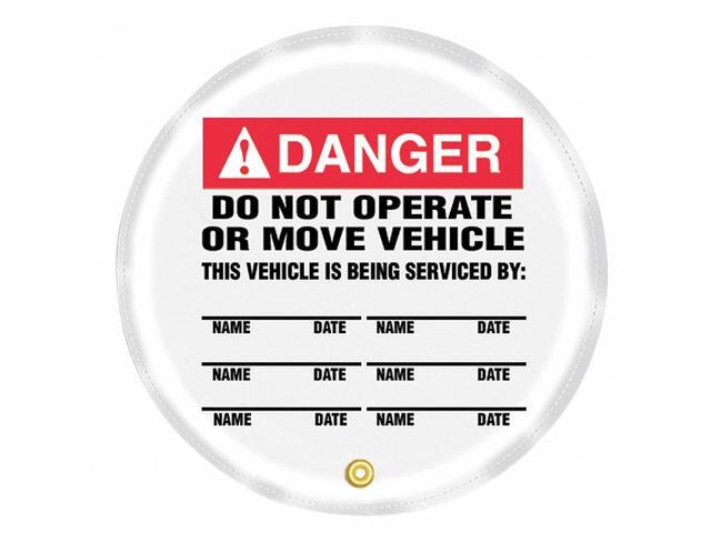 Accuform Steering Wheel Cover,Do Not Operate,20 HAWA KDD722