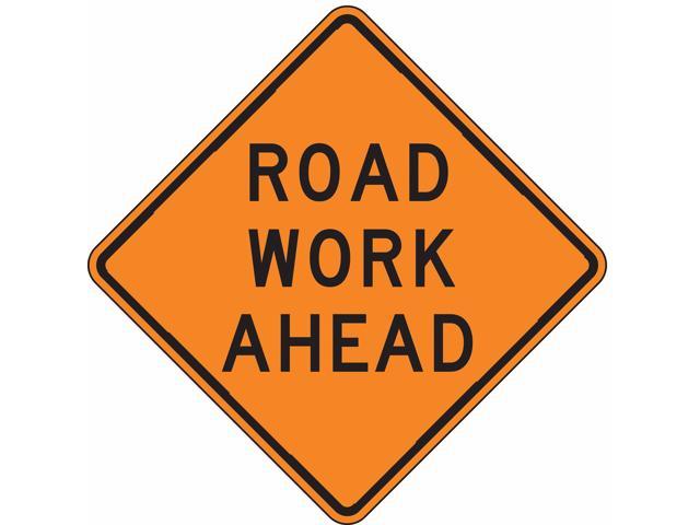 Photos - Other Heaters LYLE W20-1D-30HA Work Ahead Sign, 30 x 30In, BK/ORN, Text
