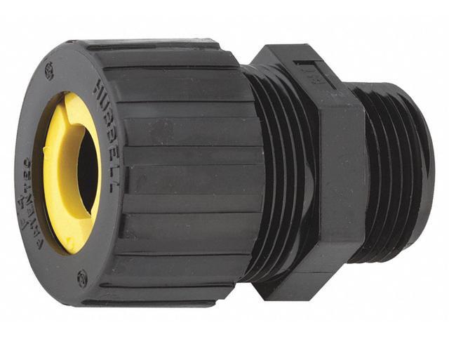 Liquid Tight Cord Connector, 0.38' to 0.50' Cord Dia. Range, 3/4' MNPT, Nylon