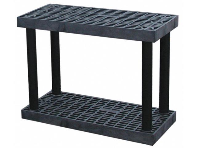 STRUCTURAL PLASTICS S3616B Freestanding Plastic Shelving, Open Style, 16 in D,