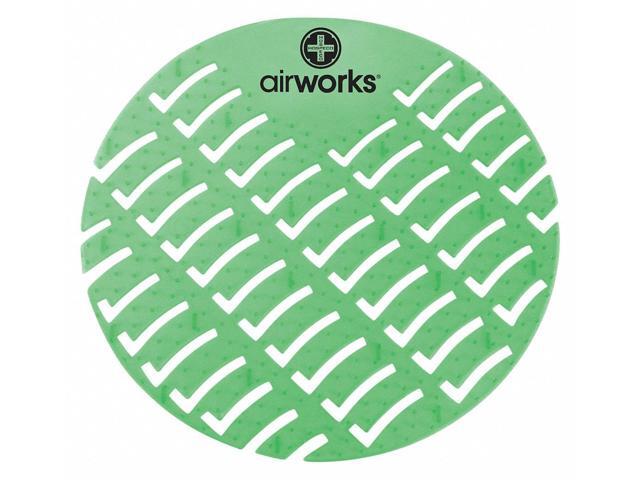 AIR WORKS AWUS005-BX Urinal Screen, Round, Evergreen, PK60