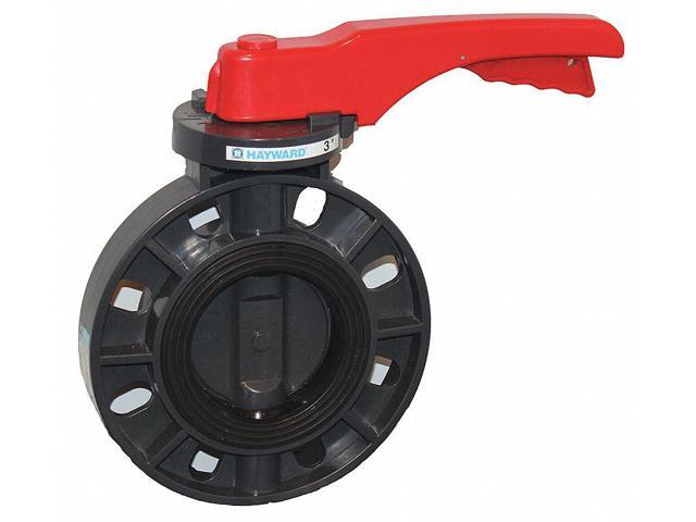HAYWARD FLOW CONTROL BYCS1020E1LGA Butterfly Valve, 2' PVC/EPDM, Lever Handle
