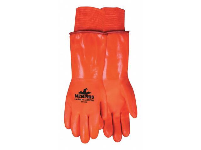Mcr Safety Cold Protection Gloves L Hi Viz Orange 6714FF