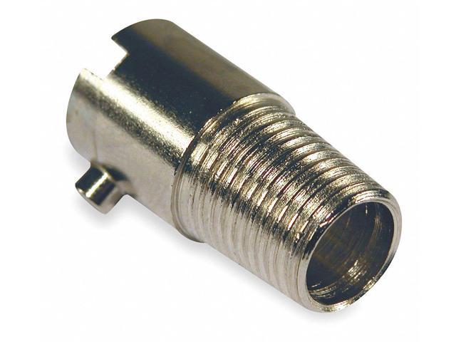 TEMPCO TCAR-1005 Bayonet Adapter,1/8-27 NPT,L 7/8,Slvr