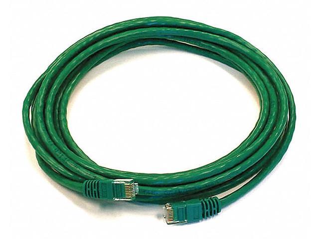 Monoprice Cat5e Ethernet Patch Cable - 14 Feet - Green Network Internet Cord - RJ45, Stranded, 350Mhz, UTP, Pure Bare Copper Wire, 24AWG