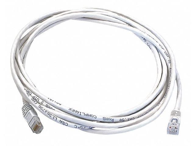 Monoprice Cat6 Ethernet Patch Cable - 10 Feet - White Network Internet Cord - RJ45, Stranded, 550Mhz, UTP, Pure Bare Copper Wire, 24AWG