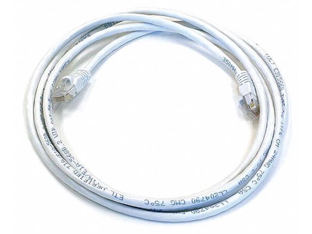 Monoprice Cat6 Ethernet Patch Cable - Network Internet Cord - RJ45, Stranded, 550Mhz, UTP, Pure Bare Copper Wire, 24AWG, 7ft, White