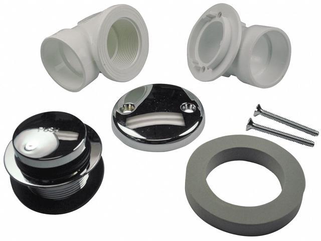 Photos - Other sanitary accessories AB & A 60353 Bath Waste & Overflow, PVC with Touch Toe Stopper