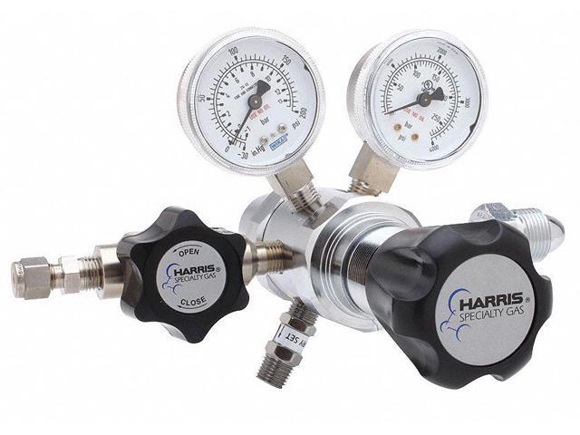 HARRIS KH1093 High Purity Gas Regulator, Hydrogen, Methane, Two Stage,